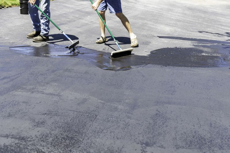 Sealing Process on Driveway